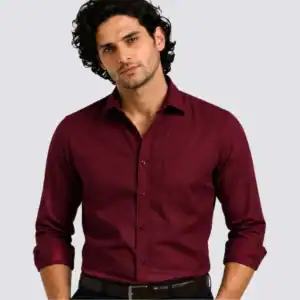 Maroon Premium Formal Shirt for Men